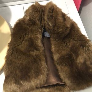 Ralph Lauren faux fur vest